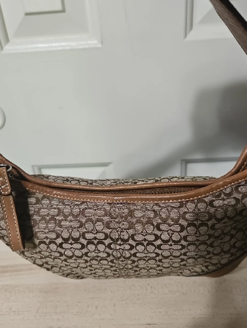 Coach EUC Soho Micro Cs Tan Signature Jacquard Shoulder Bag - Picture 5 of 11